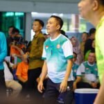 Penutupan Turnamen Voli Walikota Cup 2025 di Palembang berlangsung meriah dengan laga ekshibisi antara Wali Kota H Ratu Dewa dan Wakil Wali Kota Prima Salam, Selasa (30/12/2024).