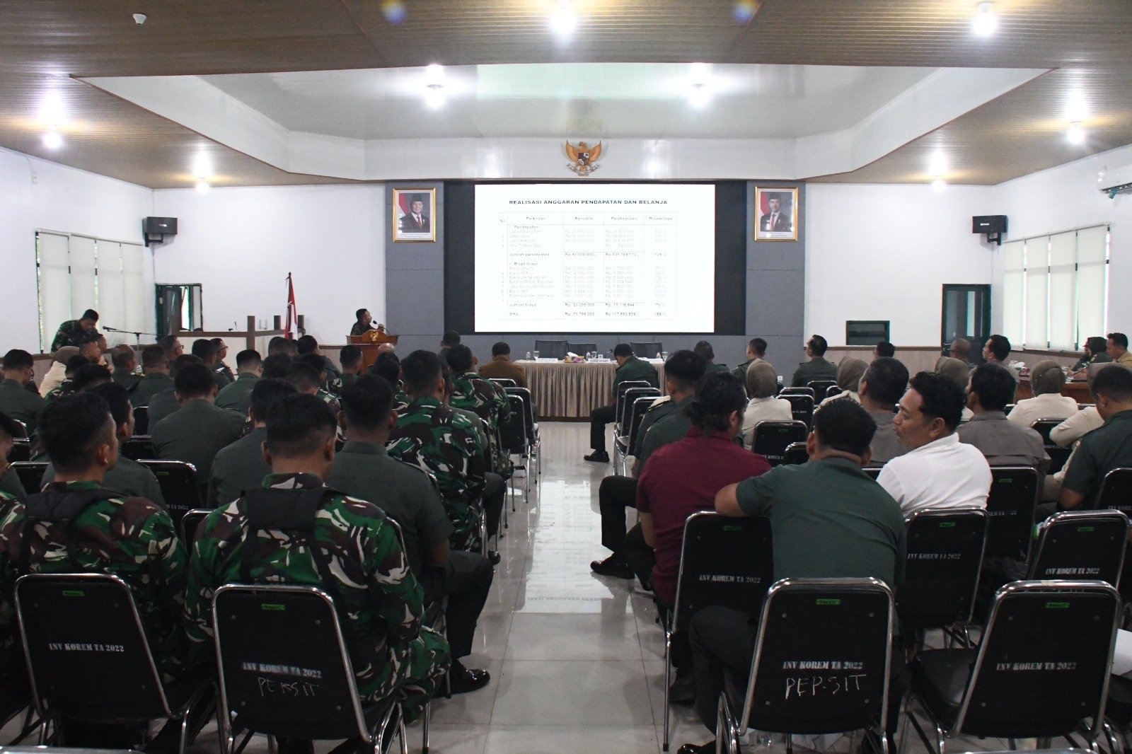 Korem 044/Gapo Gelar RAT Koperasi Kartika Gapo, Bahas Kesejahteraan Anggota Korem 044/Gapo menggelar Rapat Anggota Tahunan (RAT) Primer Koperasi Kartika Gapo Tutup Buku Tahun 2025 yang berlangsung di Aula Makorem 044/Gapo, Jalan Jenderal Sudirman Km 4, Kota Palembang, Senin (12/1/2026).