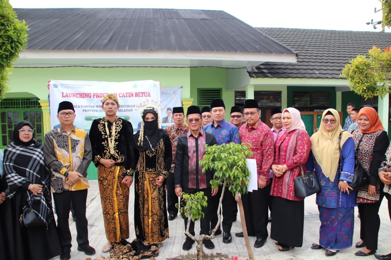 Kemenag Sumsel Ajak Sekolah hingga Calon Pengantin Lestarikan Alam Lewat Penanaman Pohon