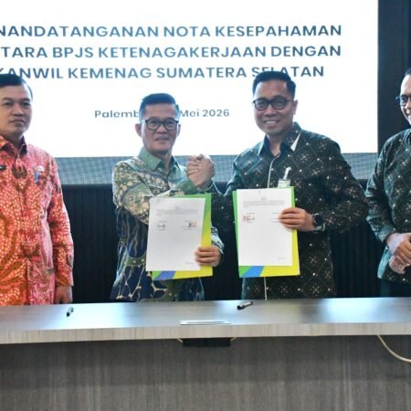 Sinergi Perlindungan Jaminan Sosial, Kanwil Kemenag Sumsel dan BPJS Ketenagakerjaan Teken MoU Sinergi Perlindungan Jaminan Sosial, Kanwil Kemenag Sumsel dan BPJS Ketenagakerjaan Teken MoU