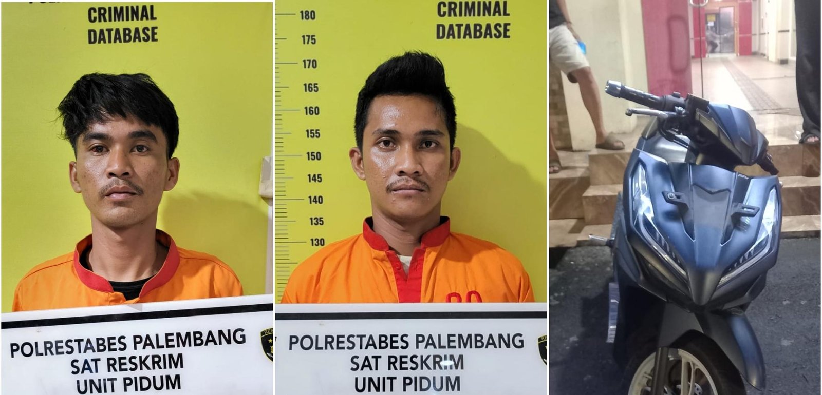 Polrestabes Palembang Bekuk Komplotan Begal Bersenjata Tajam, Empat Pelaku Diburu