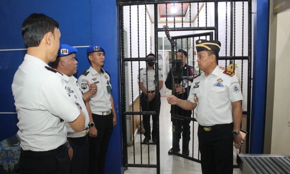 Perkuat Pengawasan Internal, Kanwil Ditjenpas Sumsel Sidak di Rutan Palembang