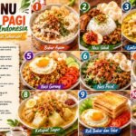 10 menu sarapan pagi favorit masyarakat Indonesia yang wajib Anda coba. (Foto: ilustrasi/ai)