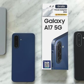 3 pilihan warna Samsung A17 yakni Blue, Grey, dan Black. (Foto: news samsung.com)