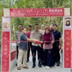 Kapolres OKI Resmikan Jembatan Merah Putih, Wujud Nyata Pengabdian Polri untuk Konektivitas Desa