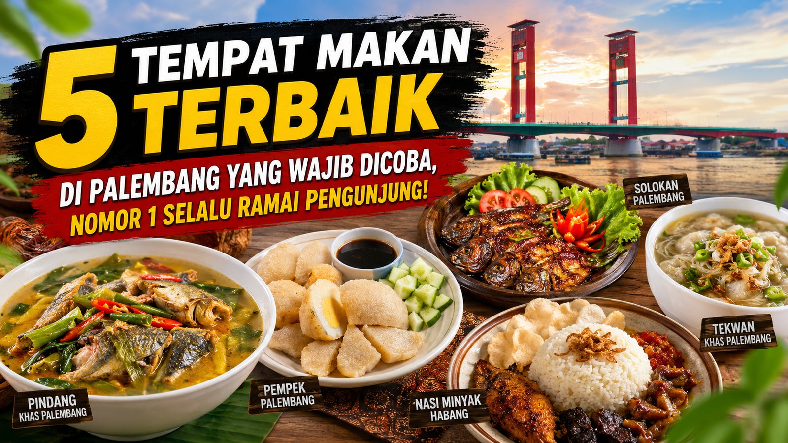 Beragam pilihan tempat makan terbaik di Palembang menawarkan pengalaman kuliner yang berbeda-beda. (Foto: Ilustrasi)