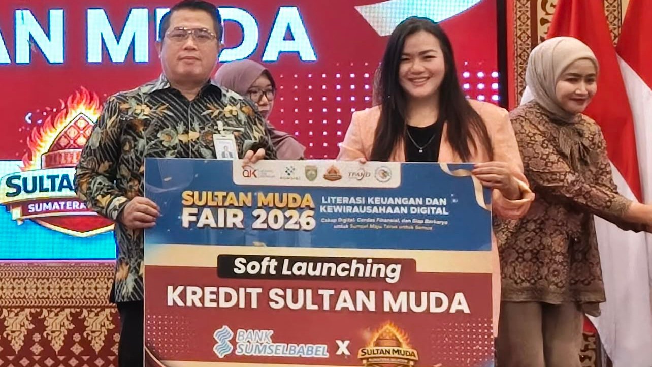 Bank Sumsel Babel Bersama OJK Sumsel Luncurkan Kredit Sultan Muda 2026. (Foto: Yulie/majalah.sriwijayaterkini.co)