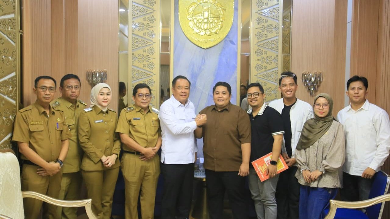 Wagub Sumsel Cik Ujang Dukung Produksi Film Lokal Lenget The Movie. (Foto: Yulie/majalah.sriwijayaterkini.co)