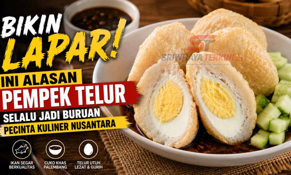 Pempek telur khas Palembang disajikan dengan kuah cuko kental bercita rasa pedas, asam, dan manis yang menggugah selera. (Foto: ilustrasi)