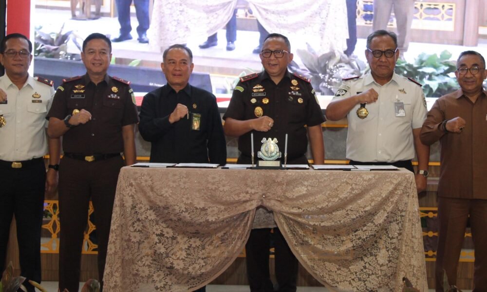 Kepala Rutan Palembang Ikuti Penandatanganan Kerja Sama Persidangan Elektronik Ditjenpas Sumsel