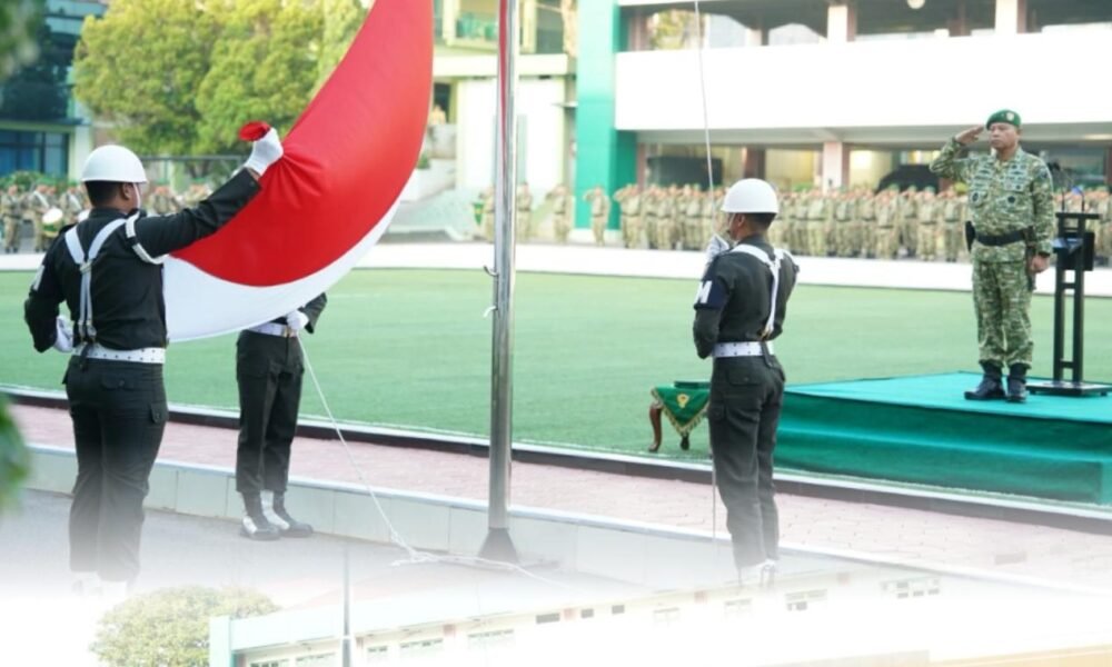 Pimpin Upacara 17-an, Kapoksahli Pangdam II/Swj Bacakan Amanat Kasad