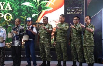 Langkah Nyata Menuju Indonesia Hijau, Korem 044/Gapo Hadiri Peresmian Persemaian Sriwijaya Kemampo