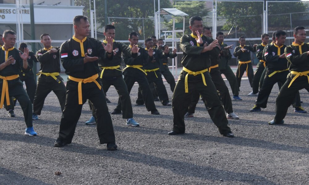 Korem 044/Gapo Gelar Uji Kenaikan Tingkat Pencak Silat Militer