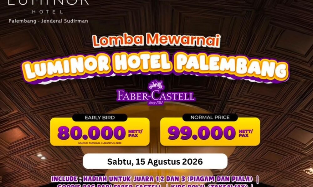 Sambut HUT RI, Luminor Hotel Palembang Faber-Castell Gelar Lomba Mewarnai