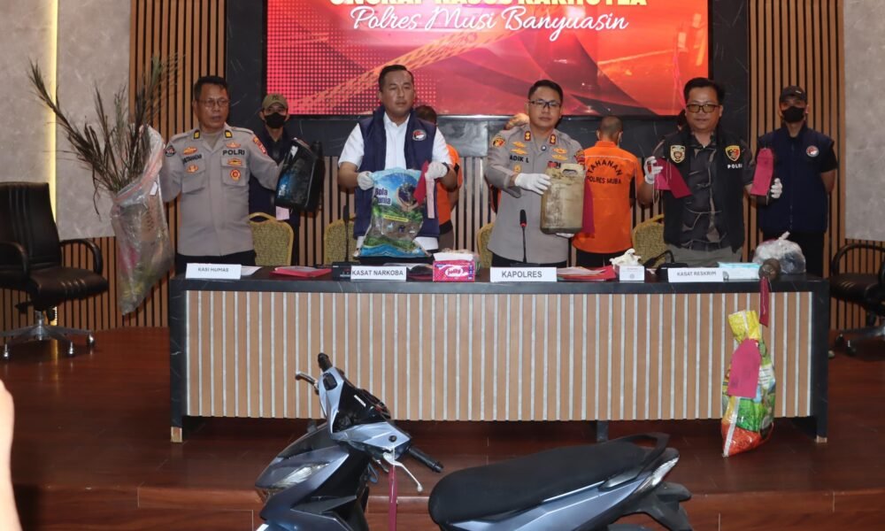 Polres Muba Ungkap Kasus Sabu 1,53 Kilogram, Pelaku Kejar-Kejaran dengan Petugas
